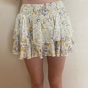 forever 21 floral skirt